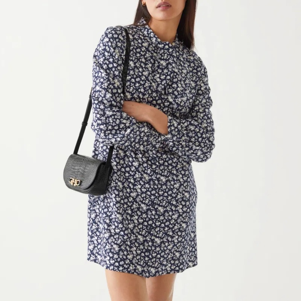 Button Down Necktie Dress